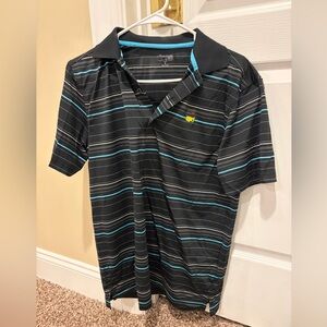 Masters Black Polo with Blue Accents